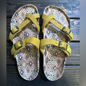Birkenstock Mayari Yellow Patterned